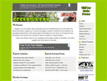 Tablet Screenshot of geckosuk.com